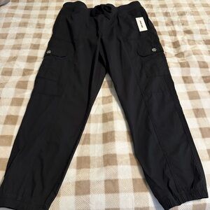 DKNY Sport Black Women’s Cargo Jogger Pants NWT